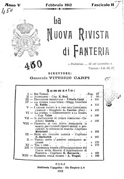 La nuova rivista di fanteria