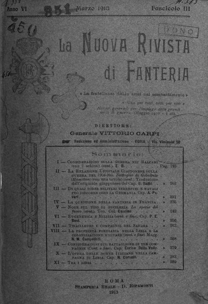 La nuova rivista di fanteria