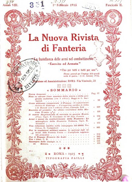 La nuova rivista di fanteria