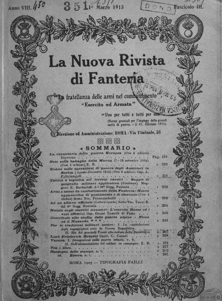 La nuova rivista di fanteria