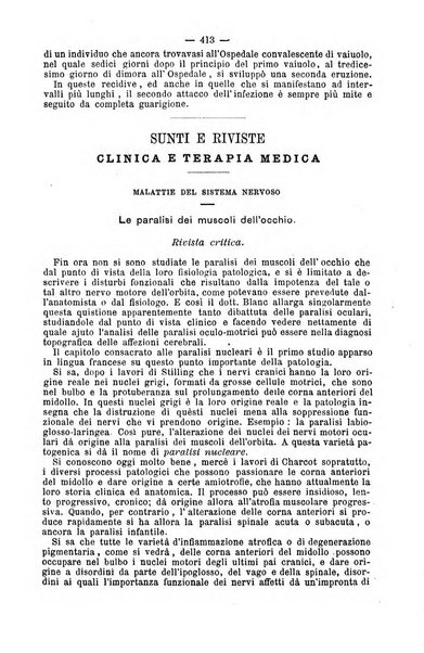 Rivista clinica e terapeutica