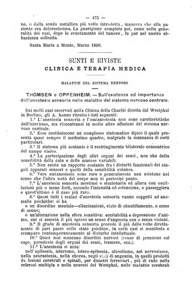 Rivista clinica e terapeutica