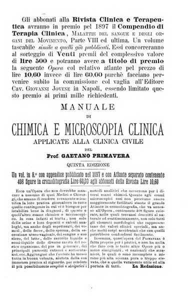 Rivista clinica e terapeutica