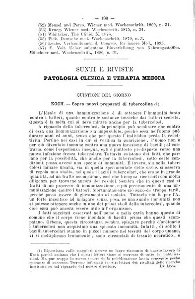 Rivista clinica e terapeutica