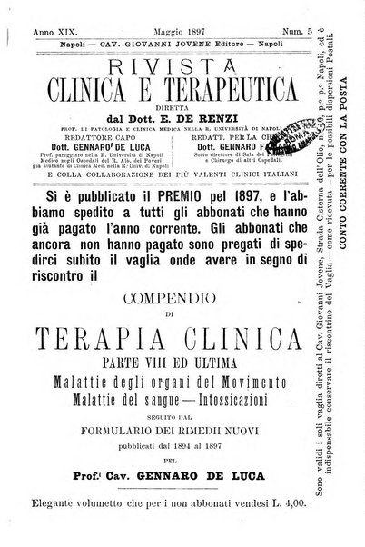 Rivista clinica e terapeutica