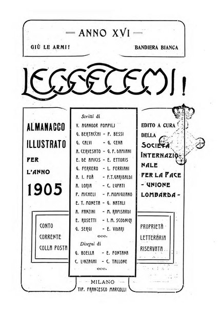 Giù le armi almanacco illustrato della pace