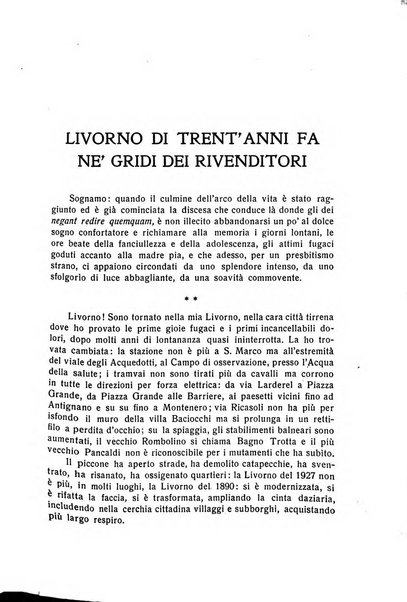 La rivista di Livorno periodico mensile di letteratura e d'arte