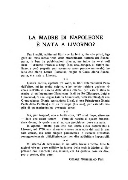 La rivista di Livorno periodico mensile di letteratura e d'arte