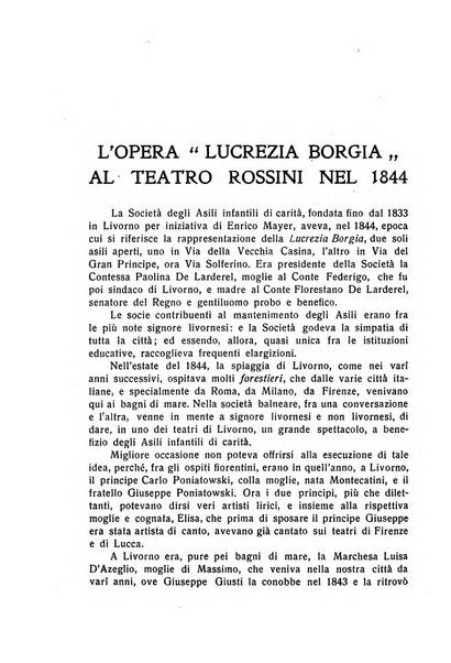 La rivista di Livorno periodico mensile di letteratura e d'arte