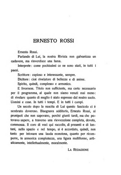 La rivista di Livorno periodico mensile di letteratura e d'arte