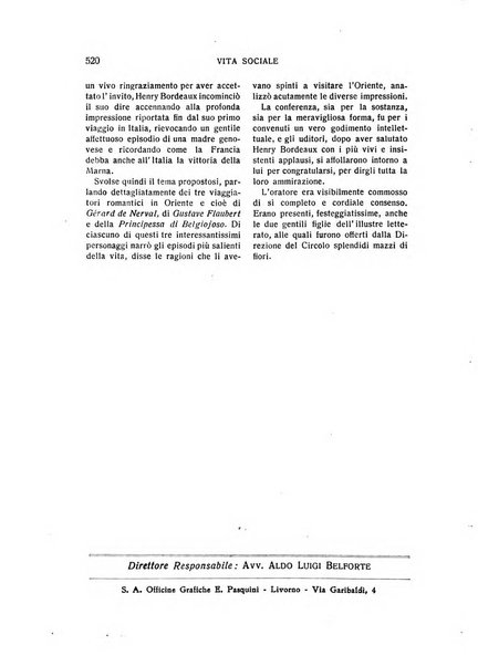 La rivista di Livorno periodico mensile di letteratura e d'arte