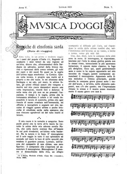 Musica d'oggi rassegna internazionale bibliografica e di critica