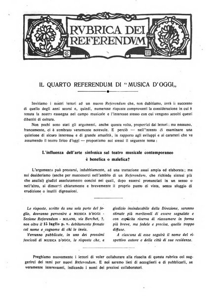 Musica d'oggi rassegna internazionale bibliografica e di critica