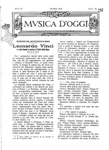 Musica d'oggi rassegna internazionale bibliografica e di critica