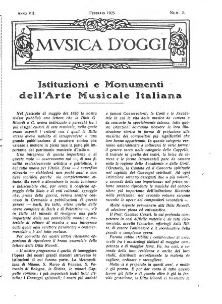 Musica d'oggi rassegna internazionale bibliografica e di critica