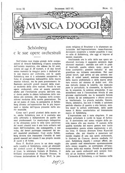 Musica d'oggi rassegna internazionale bibliografica e di critica