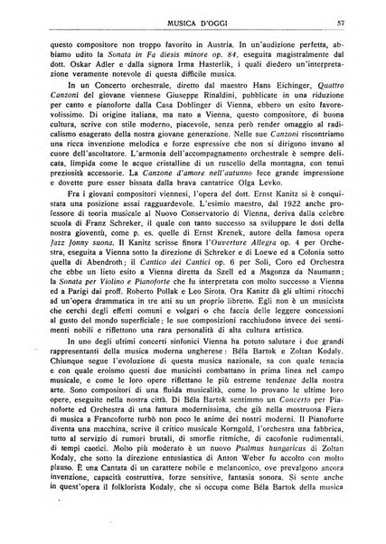 Musica d'oggi rassegna internazionale bibliografica e di critica