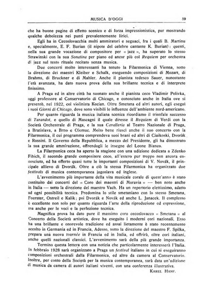 Musica d'oggi rassegna internazionale bibliografica e di critica