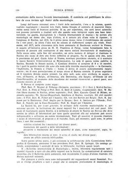 Musica d'oggi rassegna internazionale bibliografica e di critica