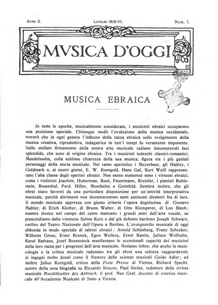 Musica d'oggi rassegna internazionale bibliografica e di critica