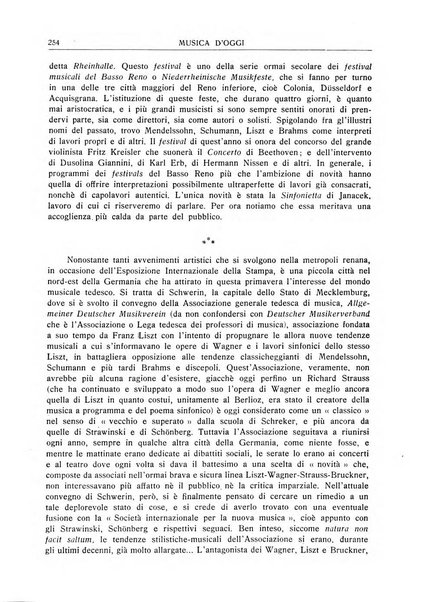 Musica d'oggi rassegna internazionale bibliografica e di critica