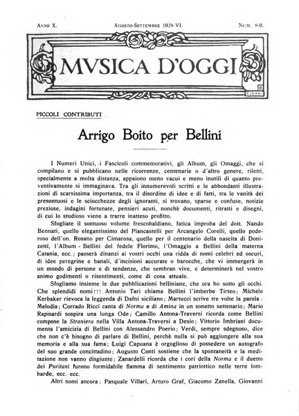 Musica d'oggi rassegna internazionale bibliografica e di critica