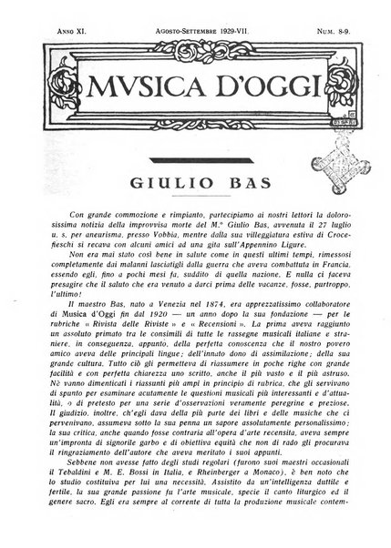 Musica d'oggi rassegna internazionale bibliografica e di critica