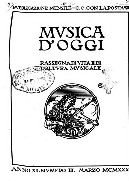 Musica d'oggi rassegna internazionale bibliografica e di critica