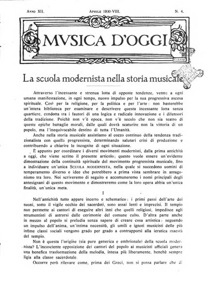 Musica d'oggi rassegna internazionale bibliografica e di critica