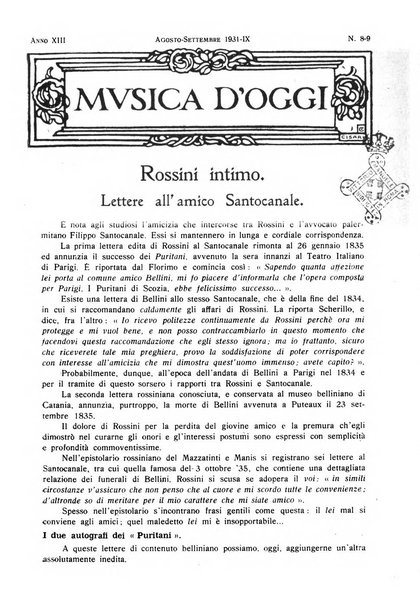 Musica d'oggi rassegna internazionale bibliografica e di critica