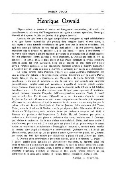 Musica d'oggi rassegna internazionale bibliografica e di critica