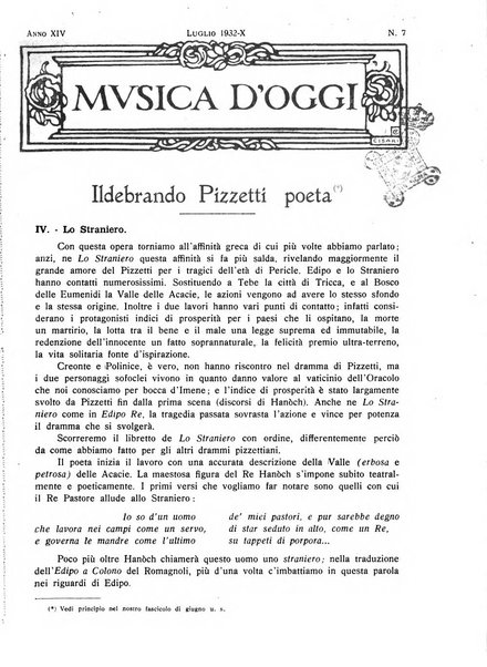 Musica d'oggi rassegna internazionale bibliografica e di critica