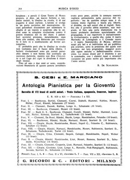 Musica d'oggi rassegna internazionale bibliografica e di critica