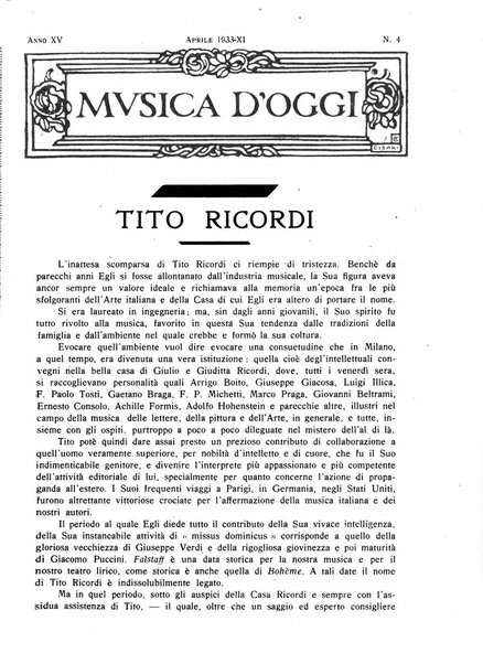 Musica d'oggi rassegna internazionale bibliografica e di critica