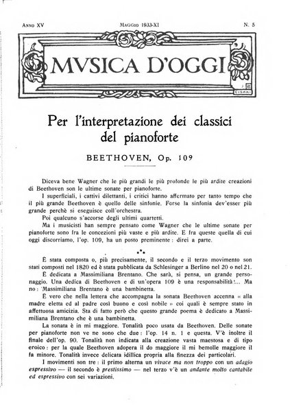 Musica d'oggi rassegna internazionale bibliografica e di critica