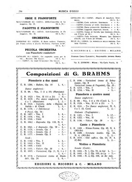 Musica d'oggi rassegna internazionale bibliografica e di critica