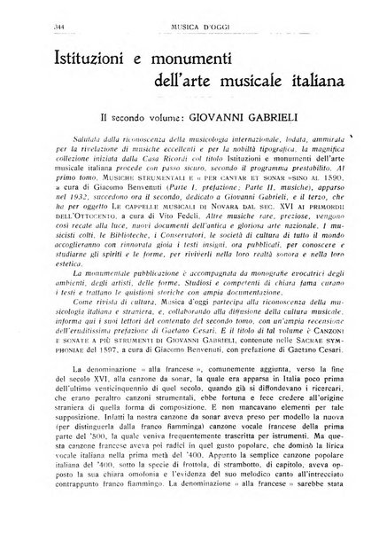 Musica d'oggi rassegna internazionale bibliografica e di critica