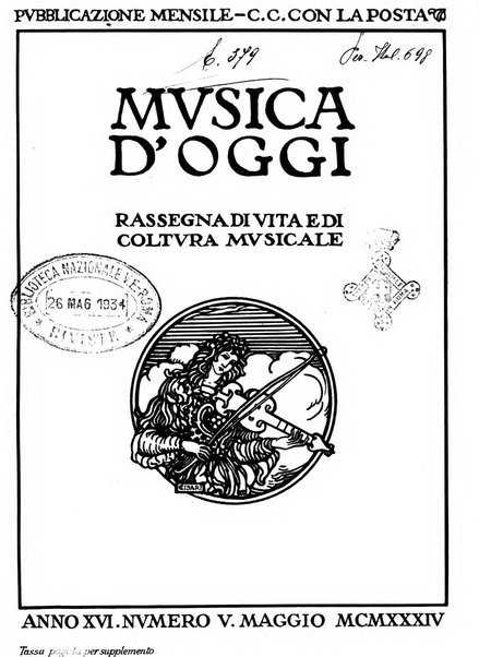 Musica d'oggi rassegna internazionale bibliografica e di critica