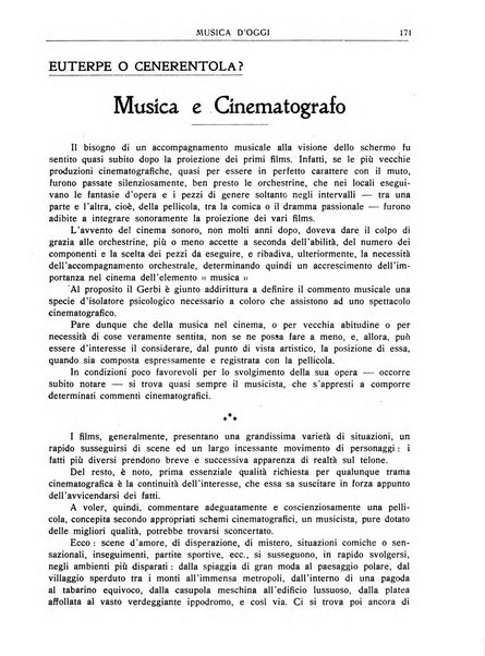 Musica d'oggi rassegna internazionale bibliografica e di critica