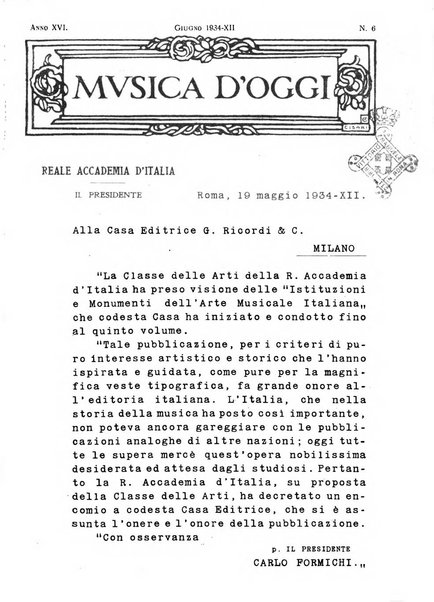 Musica d'oggi rassegna internazionale bibliografica e di critica