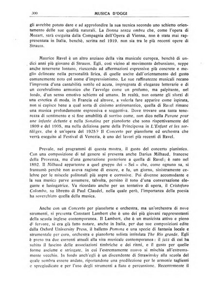 Musica d'oggi rassegna internazionale bibliografica e di critica