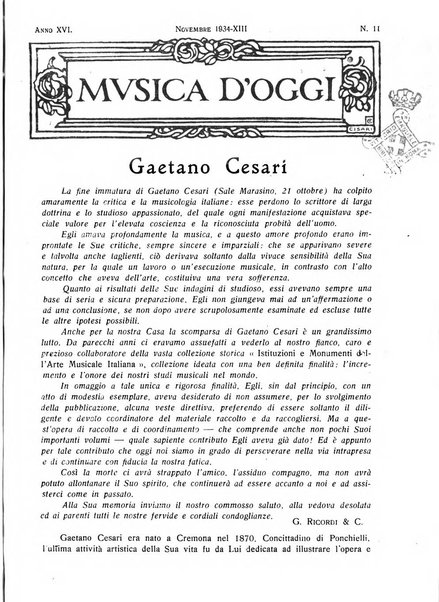 Musica d'oggi rassegna internazionale bibliografica e di critica