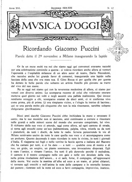 Musica d'oggi rassegna internazionale bibliografica e di critica