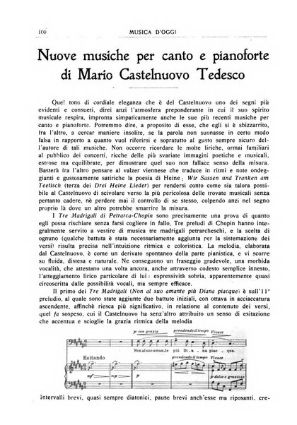 Musica d'oggi rassegna internazionale bibliografica e di critica