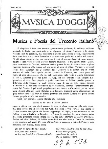 Musica d'oggi rassegna internazionale bibliografica e di critica