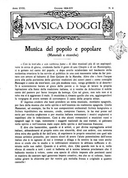 Musica d'oggi rassegna internazionale bibliografica e di critica