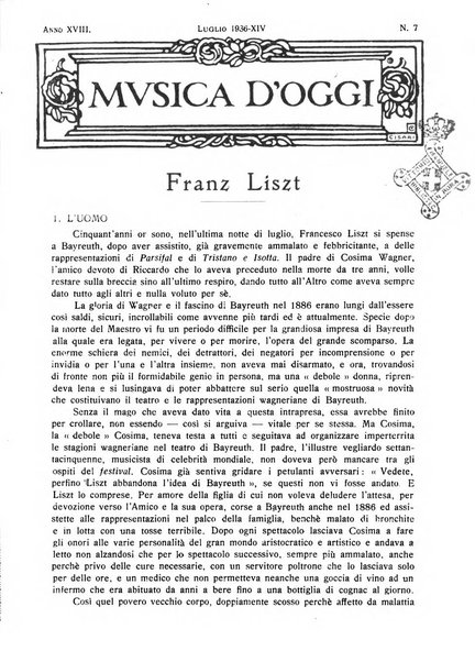 Musica d'oggi rassegna internazionale bibliografica e di critica