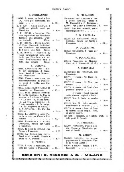 Musica d'oggi rassegna internazionale bibliografica e di critica