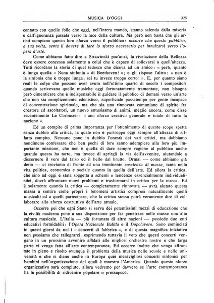 Musica d'oggi rassegna internazionale bibliografica e di critica