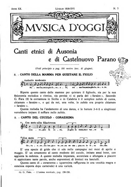 Musica d'oggi rassegna internazionale bibliografica e di critica